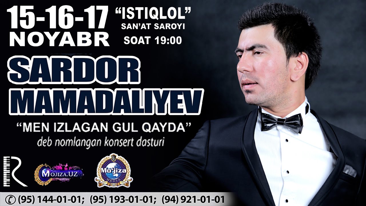 O'zbek Konsert 2015 Sardor Mamadaliyev - Men izlagan gul qayda смотреть онлайн